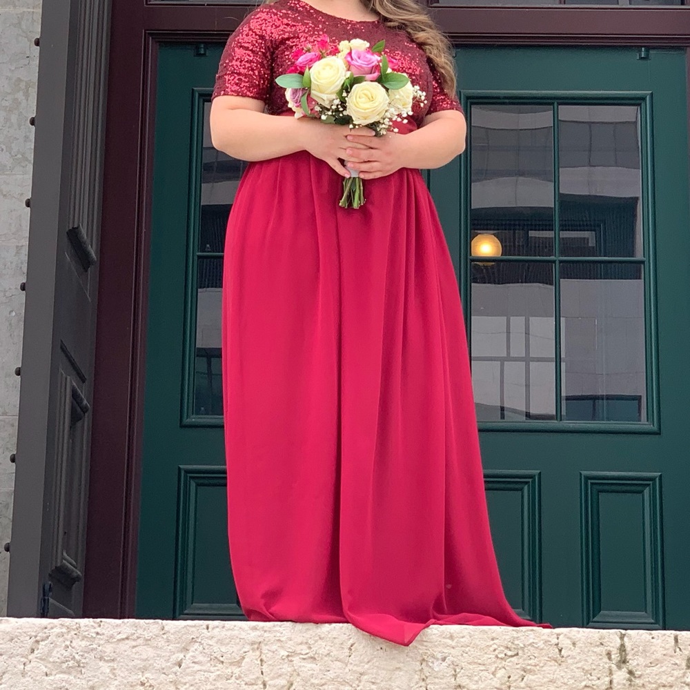 Burgundy NeeSee’s Dresses Boutique Dress